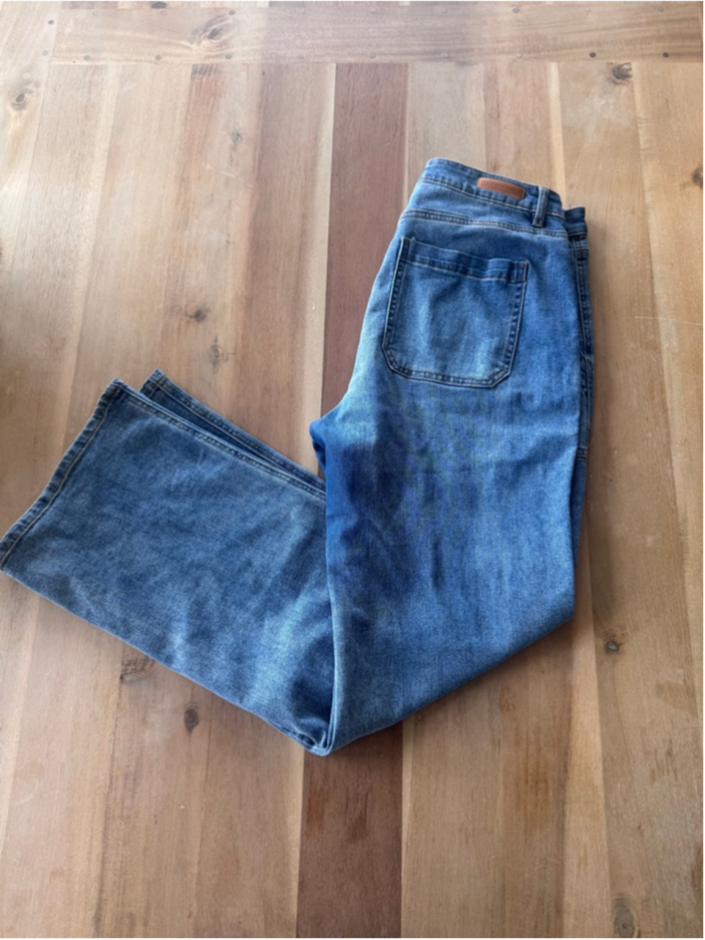 Sanctuary Denim Blue Flare Wide Leg Jeans Size 32